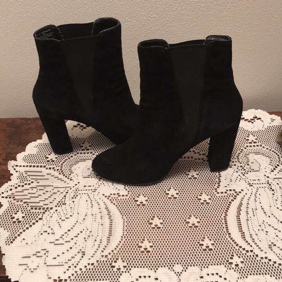 Steve Madden Sz 7 Ankle Boots Black - Picture 3 of 9
